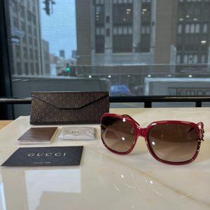 Gucci Red Sunglasses